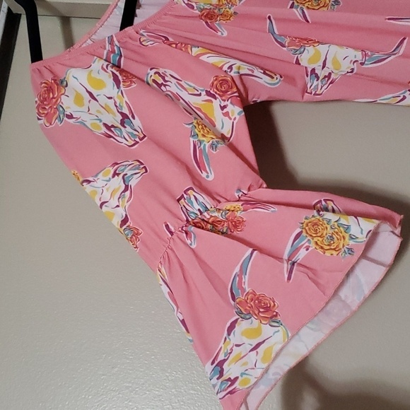 Simply Southern Southwest Cow Floral Skull Dress Size Large NWT - Picture 5 of 7